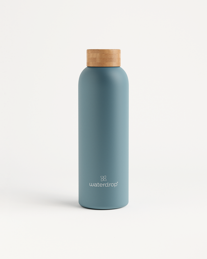 Thermo Steel Bottle · Bamboo cap